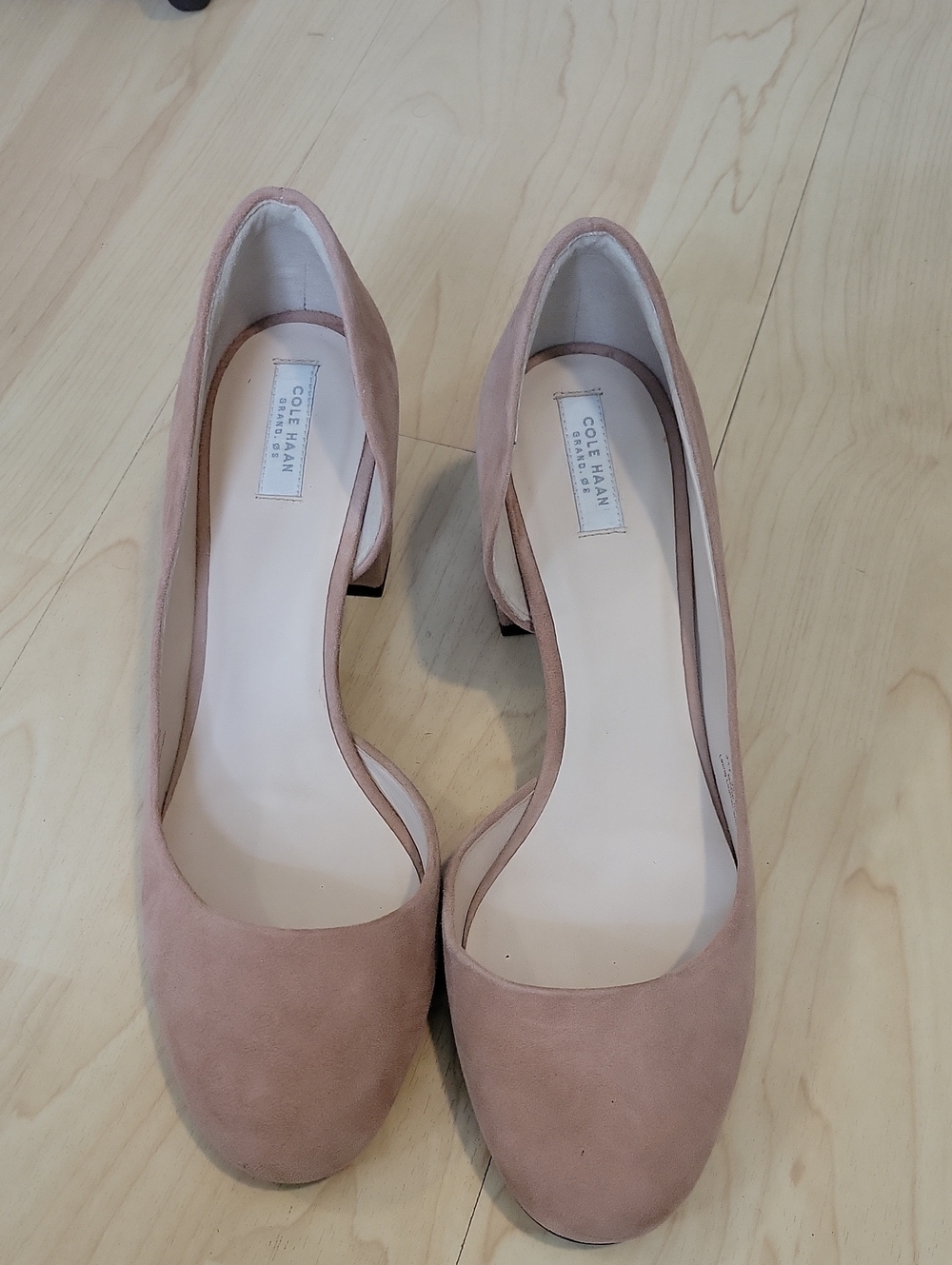 Cole Haan Wide Suede Heels